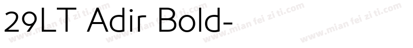 29LT Adir Bold字体转换